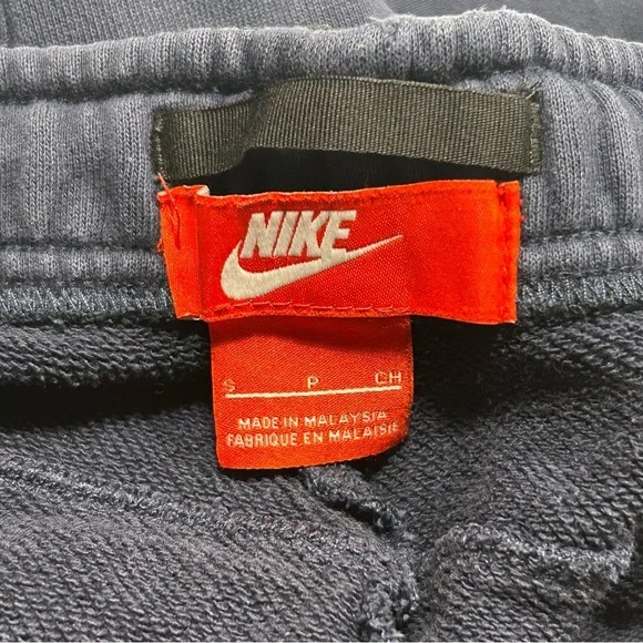 Nike Men's Sportswear Fleece Joggers Navy Blue Size Small Activewear - Picture 3 of 6